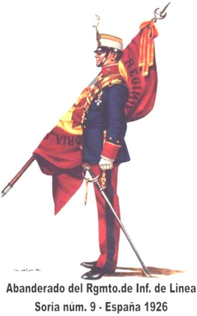Abanderado-Infantería de Línea Soria-1926